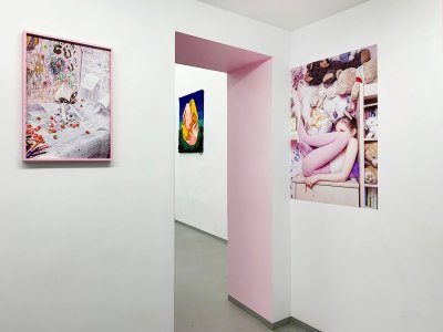 AUĆ. KAROLINA BALCER I MICHALINA KACPERAK, 2024, WIDOK WYSTAWY, DZIEKI UPRZEJMOSCI GALERII JEDNOSTKA