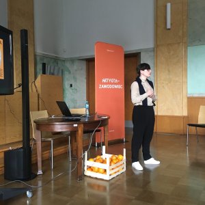 Monika Rendzner during the Artist: The Professional 2019 lecture
