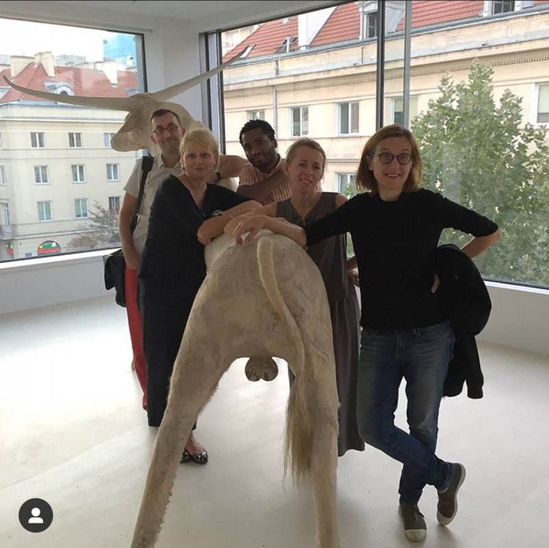 Jury of the Foundation Prize, Warsaw Gallery Weekend 2018 - Hanna Wróblewska, Kamila Bondar, Magdalena Kot-Szczepańska, Piotr Marzec and Thiago de Paula Souza
