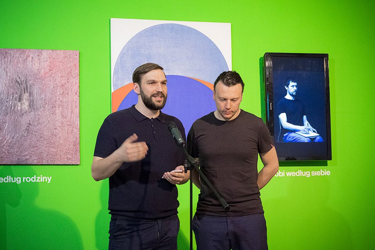 Szymon Żydek and Rafał Dominik, opening of the exhibition "Art in Our Age", BWA Katowice, 2016