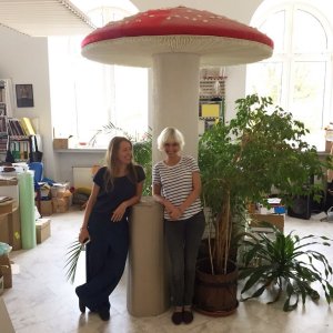 Kamila Bondar, prezeska Fundacji i Maria Świerżewska, wieloletnia współpracowniczka Fundacji z ramienia Zachęty