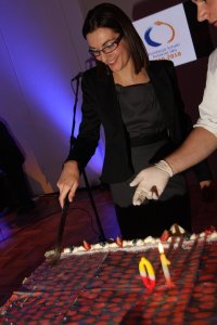 Magdalena Kochanowska, wieloletnia prezeska FSP ING podczas 10 urodzin Fundacji