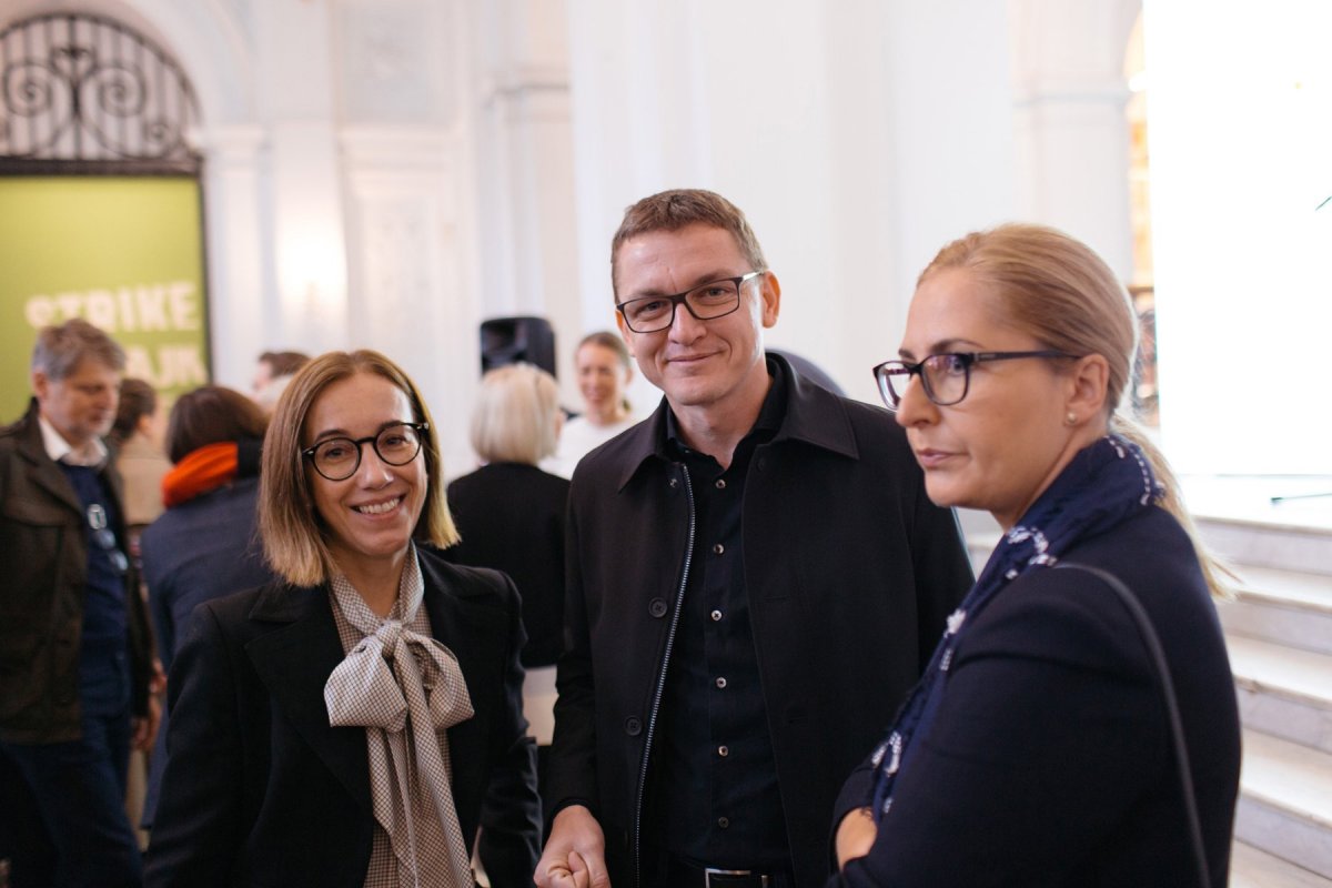 Ewa Łuniewska, wieloletnia członkini Rady Fundacji, Marcin Kryszeń i Joanna Dymna-Oszek, członkowie zarządu Fundacji