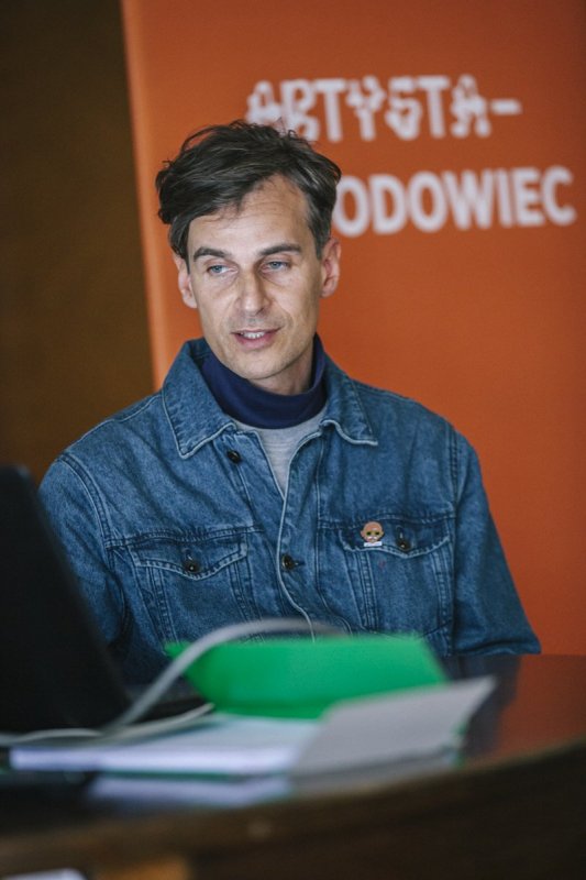 Marcin Polak podczas wykładu A-Z 2019